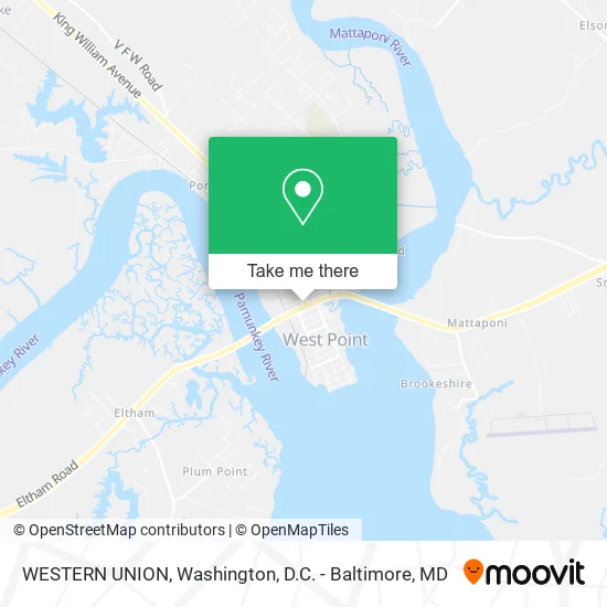 WESTERN UNION map