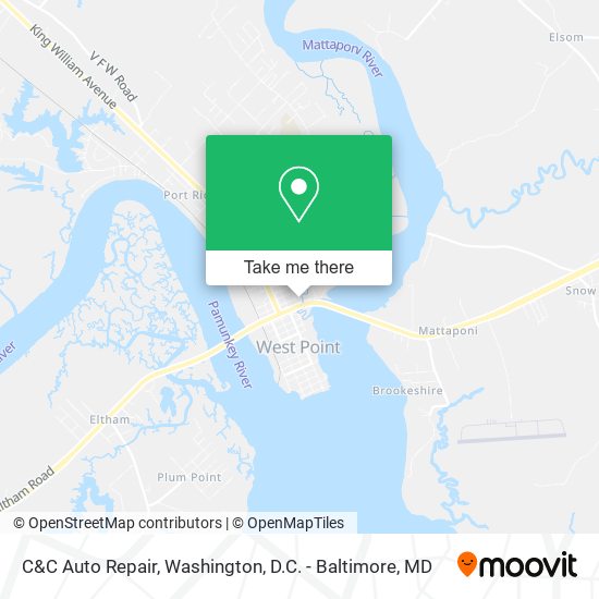 C&C Auto Repair map