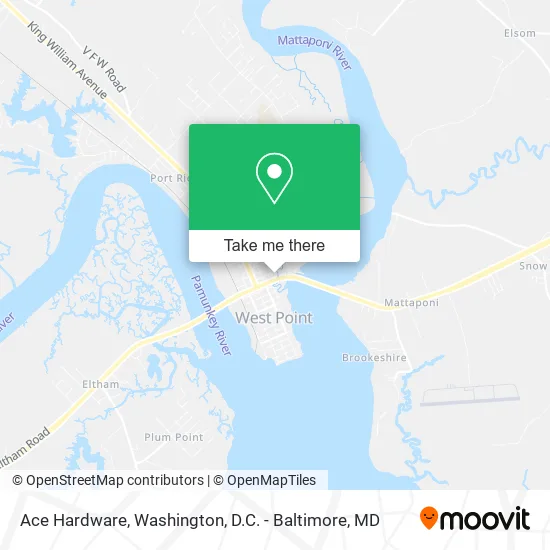 Ace Hardware map