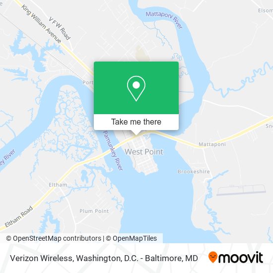 Mapa de Verizon Wireless