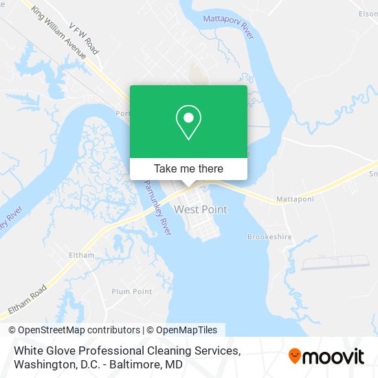 White Glove Professional Cleaning Services map