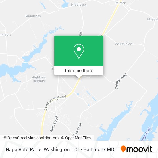 Napa Auto Parts map