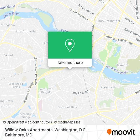 Willow Oaks Apartments map
