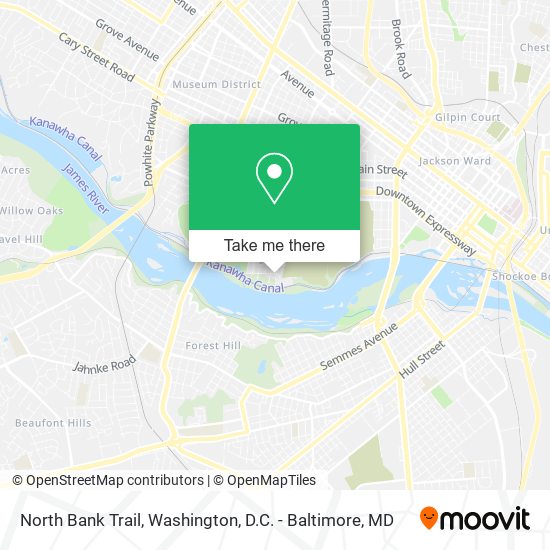 Mapa de North Bank Trail