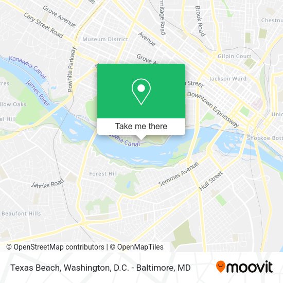 Texas Beach map