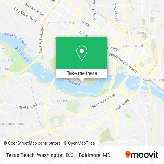 Texas Beach map