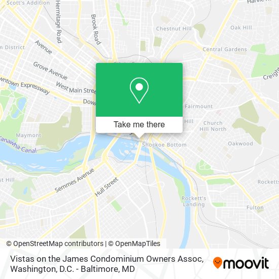 Mapa de Vistas on the James Condominium Owners Assoc