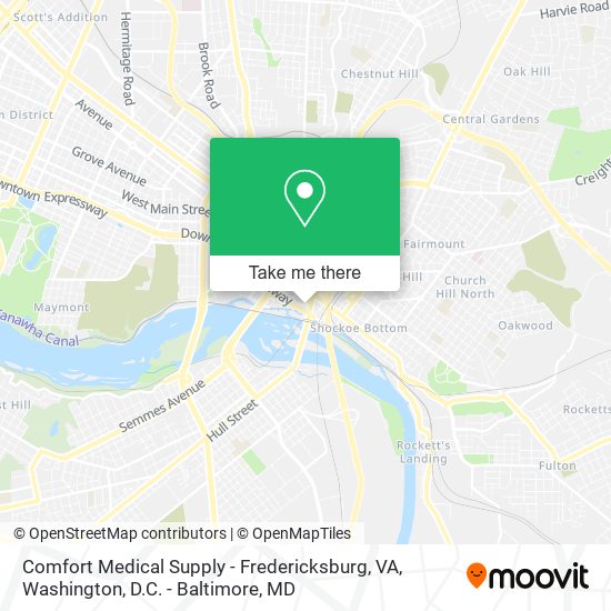 Comfort Medical Supply - Fredericksburg, VA map