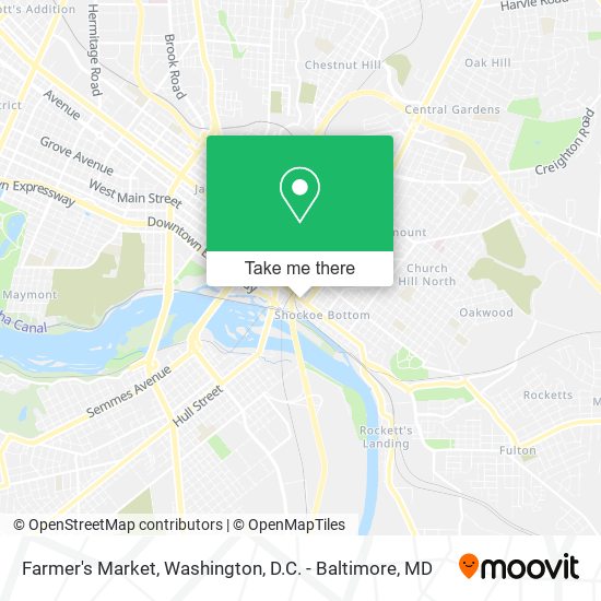 Mapa de Farmer's Market
