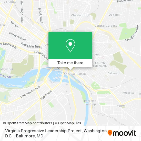 Virginia Progressive Leadership Project map