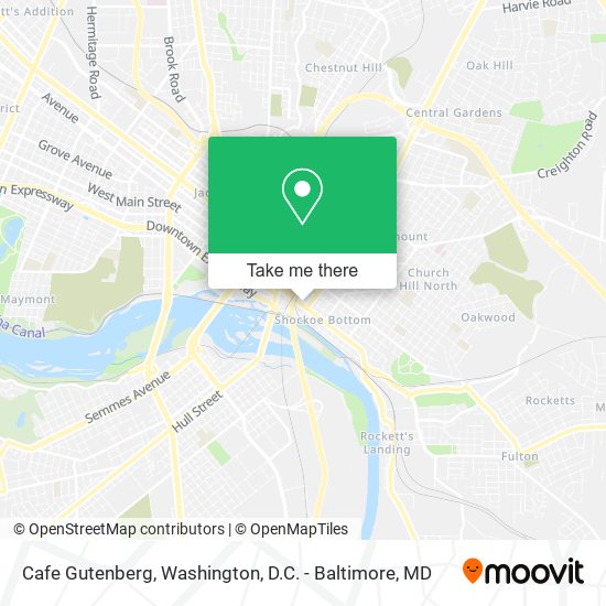 Cafe Gutenberg map