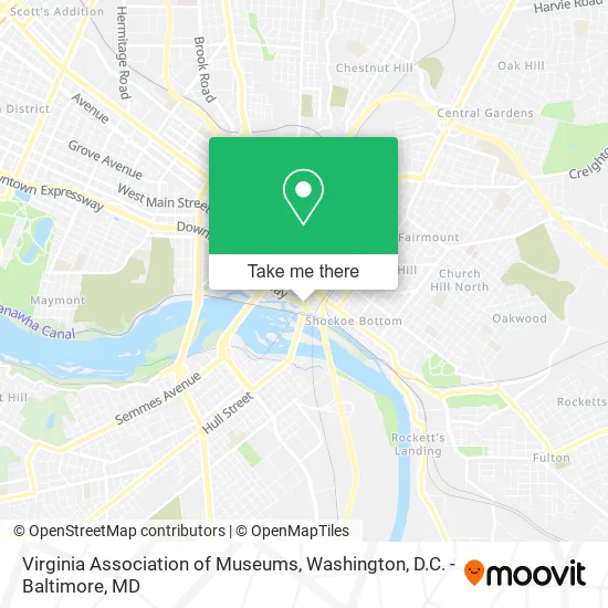 Virginia Association of Museums map