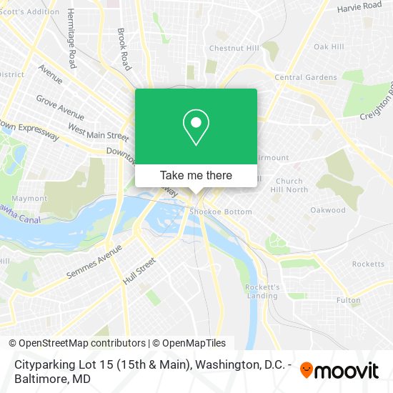 Cityparking Lot 15 (15th & Main) map