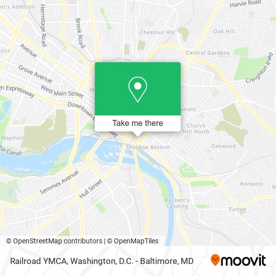 Railroad YMCA map