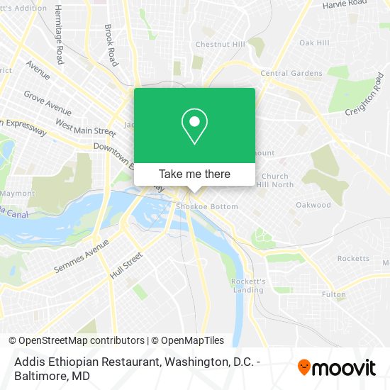 Mapa de Addis Ethiopian Restaurant