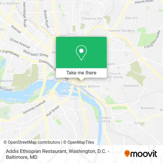 Addis Ethiopian Restaurant map