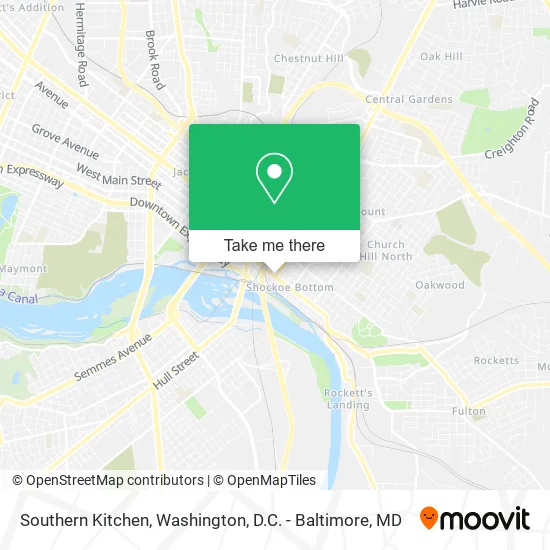 Southern Kitchen map