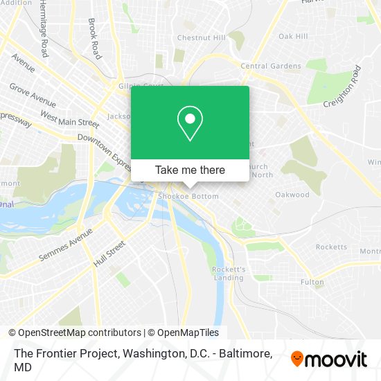 The Frontier Project map