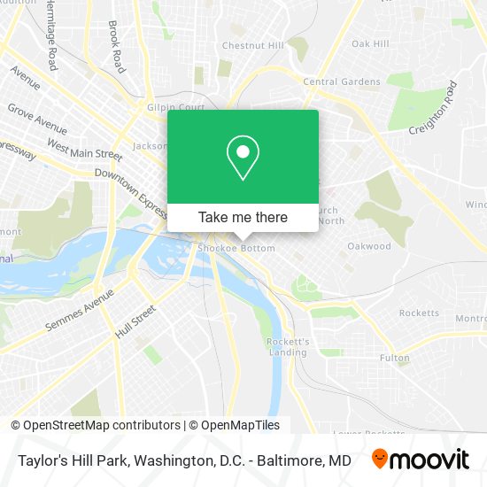 Taylor's Hill Park map