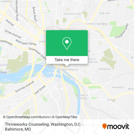 Mapa de Thriveworks Counseling