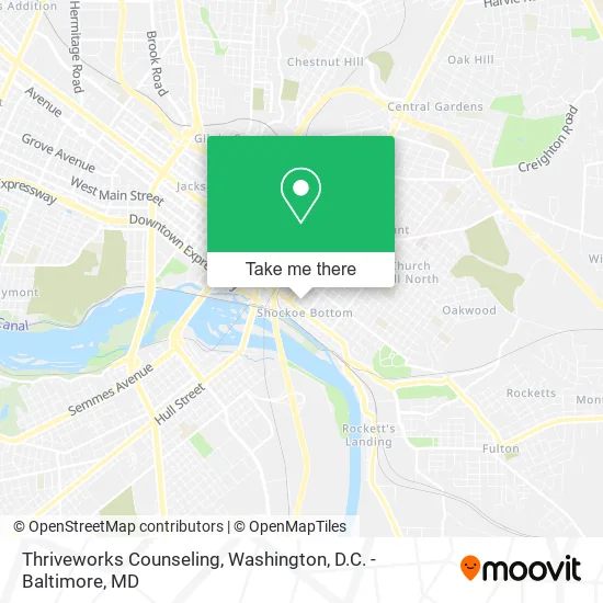 Thriveworks Counseling map