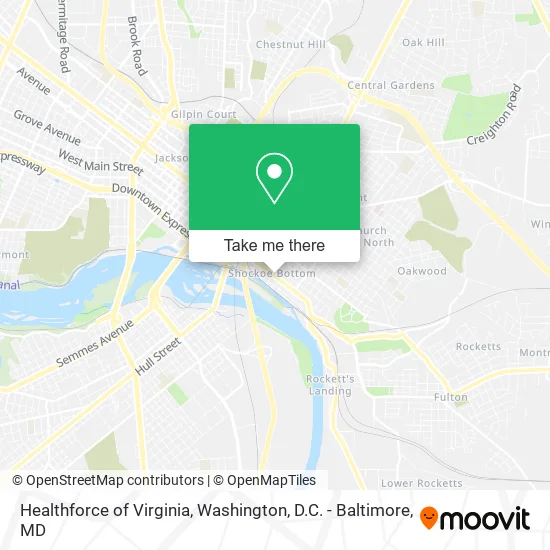 Healthforce of Virginia map