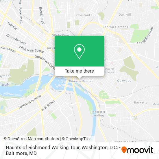 Haunts of Richmond Walking Tour map