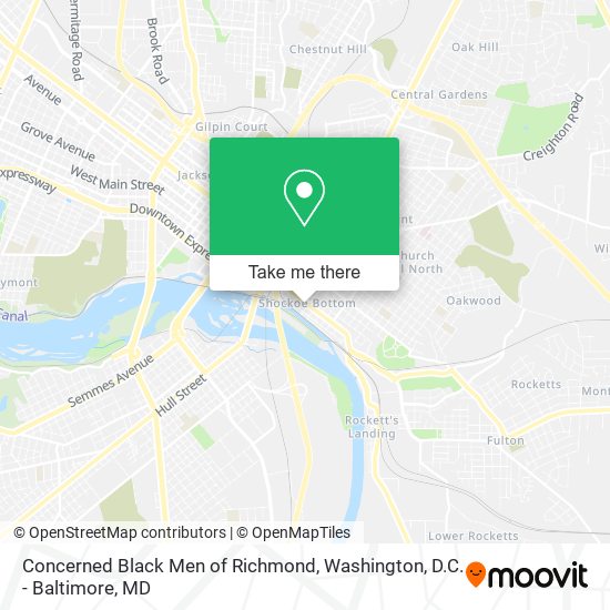 Concerned Black Men of Richmond map