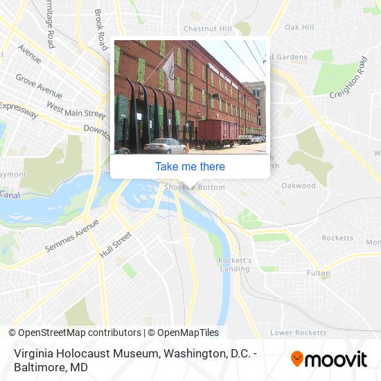Virginia Holocaust Museum map