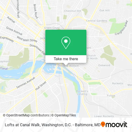 Lofts at Canal Walk map