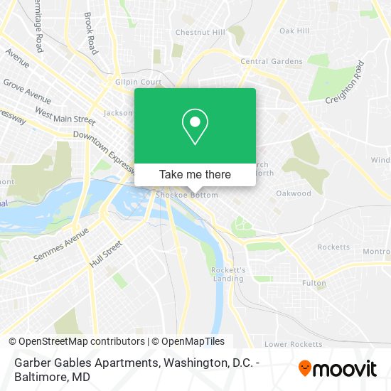 Mapa de Garber Gables Apartments