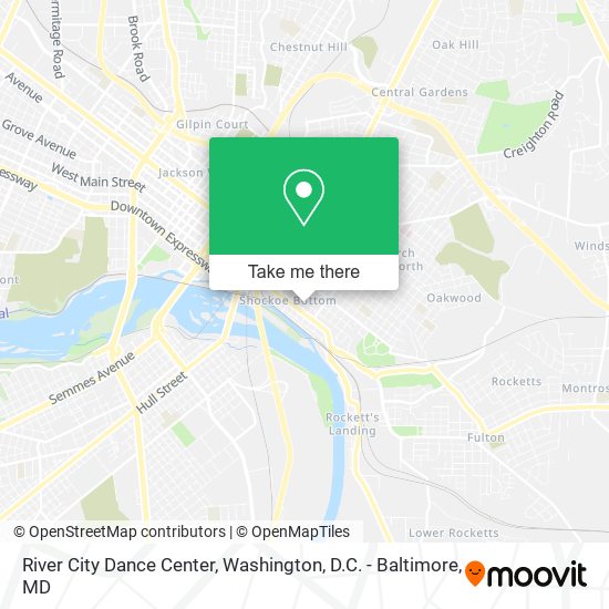 River City Dance Center map