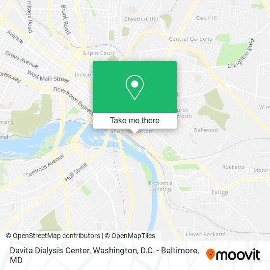 Davita Dialysis Center map