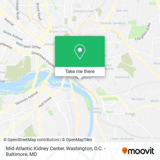 Mapa de Mid-Atlantic Kidney Center