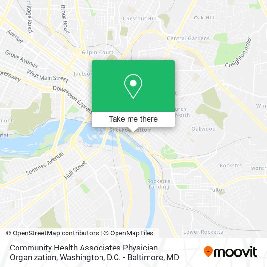 Community Health Associates Physician Organization map