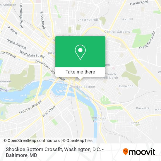 Shockoe Bottom Crossfit map