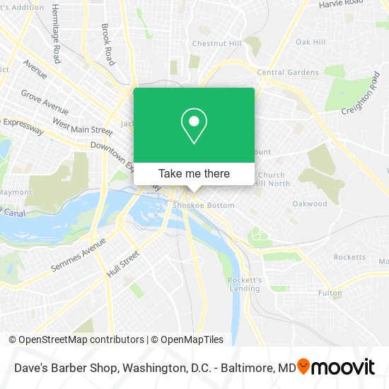 Dave's Barber Shop map