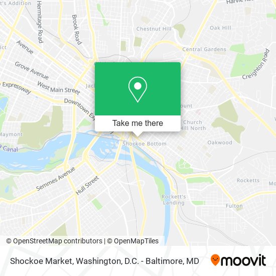 Shockoe Market map