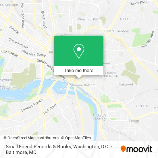 Small Friend Records & Books map