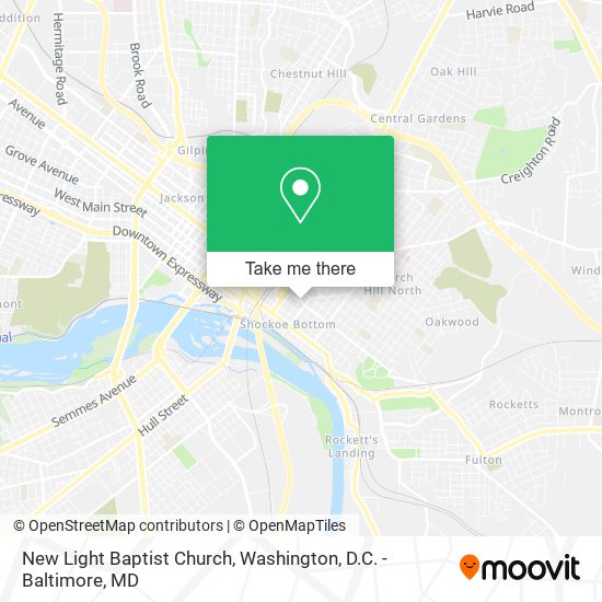 New Light Baptist Church map