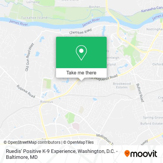 Mapa de Ruedis' Positive K-9 Experience
