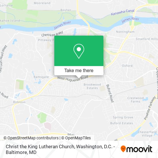 Mapa de Christ the King Lutheran Church
