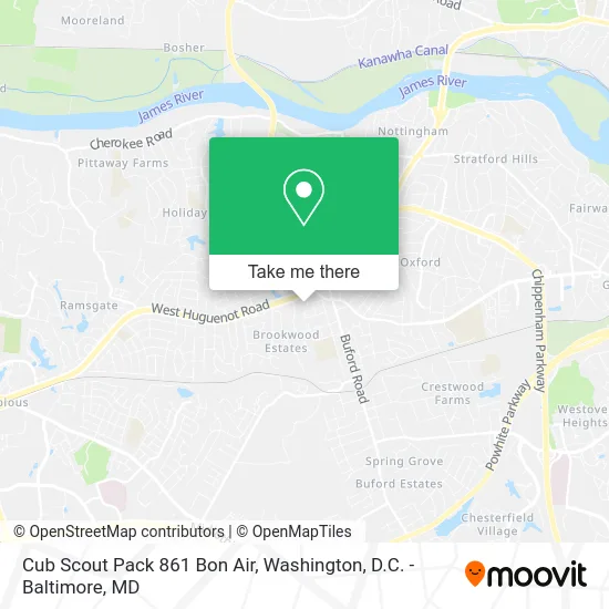 Cub Scout Pack 861 Bon Air map