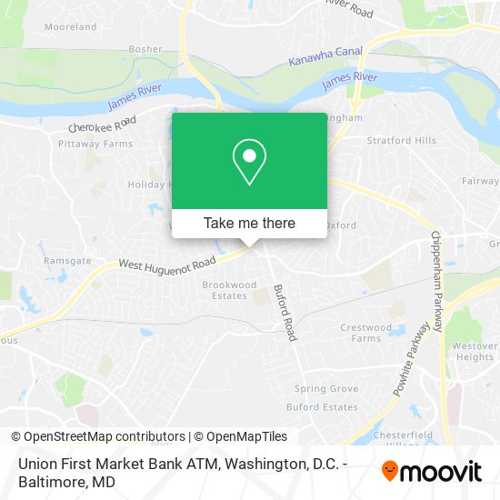 Mapa de Union First Market Bank ATM