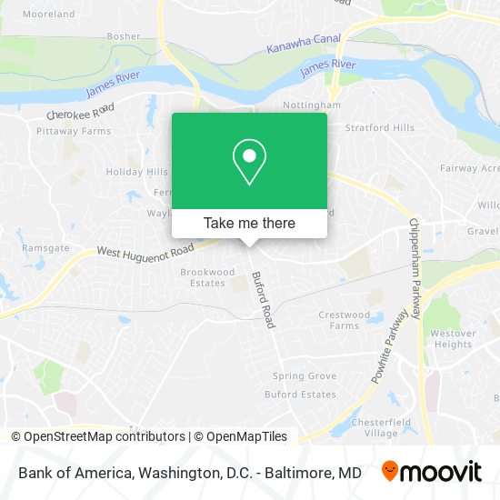 Bank of America map