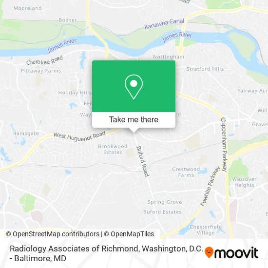 Radiology Associates of Richmond map