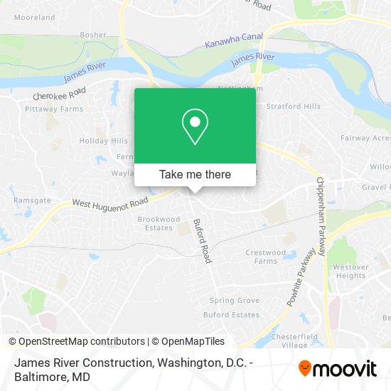 Mapa de James River Construction