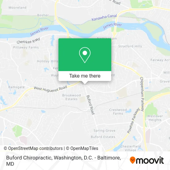 Buford Chiropractic map