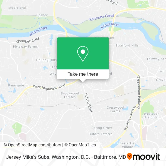 Jersey Mike's Subs map