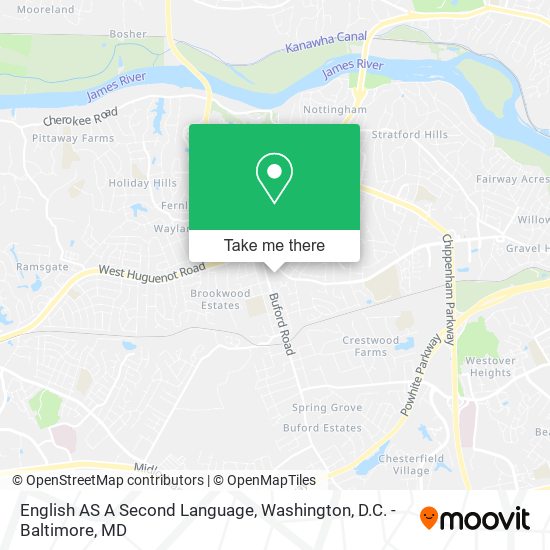 English AS A Second Language map